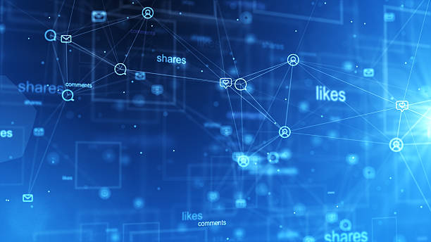 istock 4K Social networking service concept. Communication network. 4K stock video 2228346792