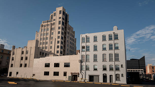 istock Tall building downtown Boise with parking lot 2228348699