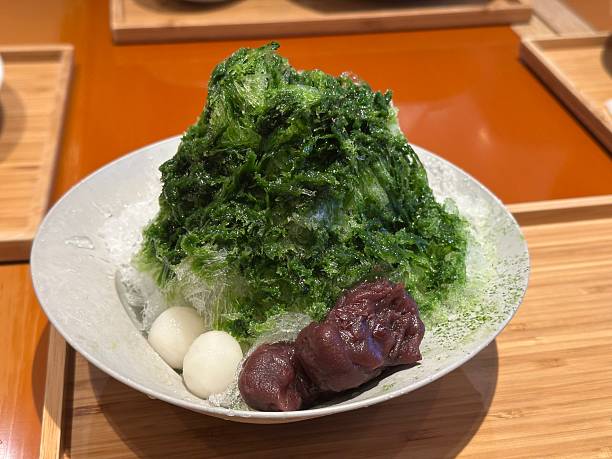 Japanese shaved ice dessert