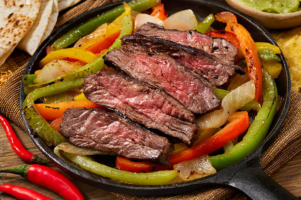 istock Medium Rare Inside Skirt Steak Skillet 2228350452