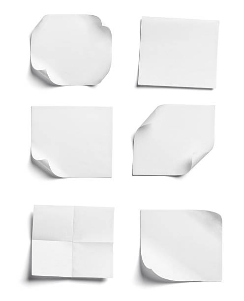 istock paper message note reminder adhesive sticker blank background white empty sticky tag sign office 2228352085