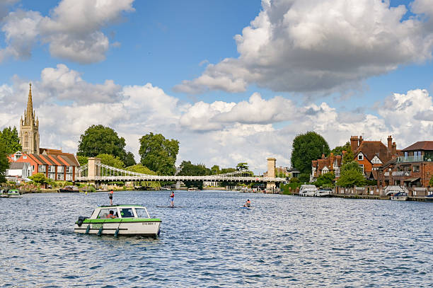 A view of the River Thames at Henley on a sunny morning