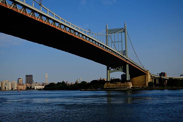 istock Bridge Curve Over East River on a Sunny Day (Queens, New York, USA) 2228359590