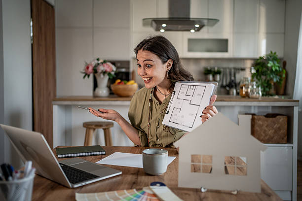 istock Architect presenting new housing project during video call meeting 2228364901