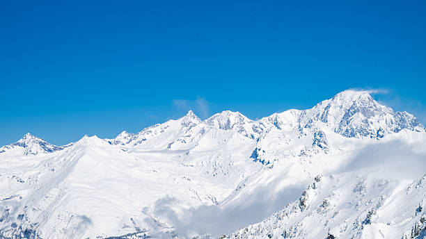 istock Snowy Mountain Landscape at Les Arcs, French 2228365308