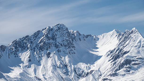 istock Snowy Mountain Landscape at Les Arcs, French 2228366008
