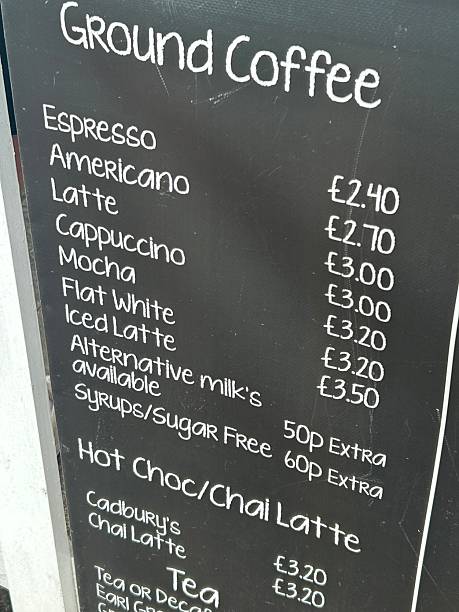 istock Menu Board Highlighting Coffee and Beverage Options with Pricing Details 2228376236