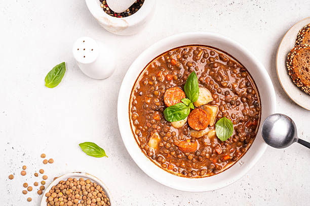 istock Traditional Spanish dish of lentil 2228376346