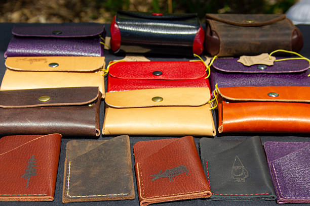 istock Wallets and purses made of high-quality handmade leather 2228377391