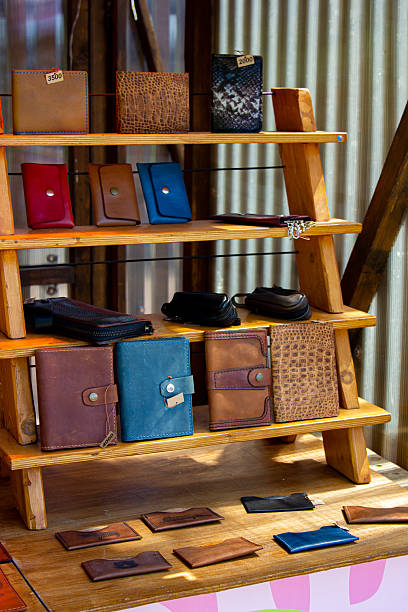 istock Wallets and purses made of high-quality handmade leather 2228377411