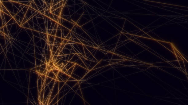 istock Digital Lines Connections Moving in Abstract Space. 2228378992