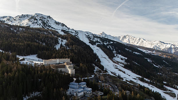 istock Snowy Mountain Landscape at Les Arcs, French 2228379971