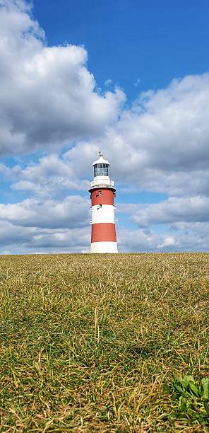 istock Smeaton's Tower Lighthouse Against a Blue Sky 2228383708