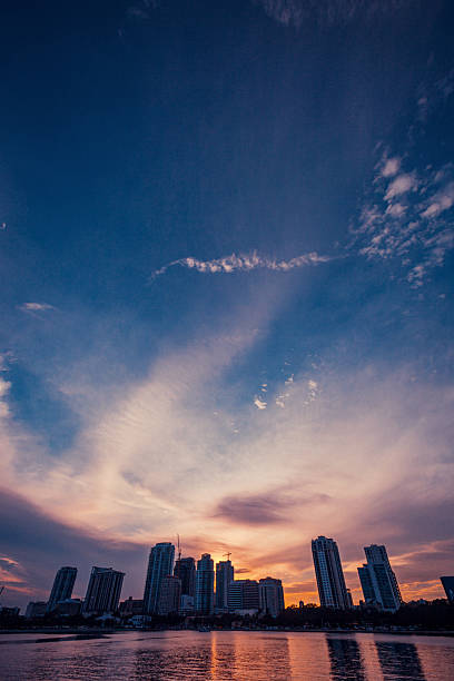 Sunset skyline. St Petersburg. Florida, USA