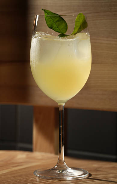 istock Refreshing Cocktail with Green Leaf Garnish 2228392545