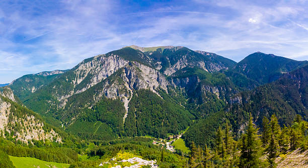 istock Rax Alps rugged limestone peaks and dense forests panoramic hiking trails 2228392642