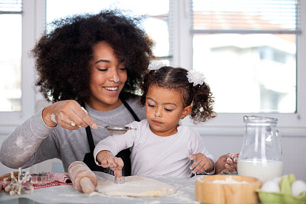 istock Mother and daughter are baking together 2228399451