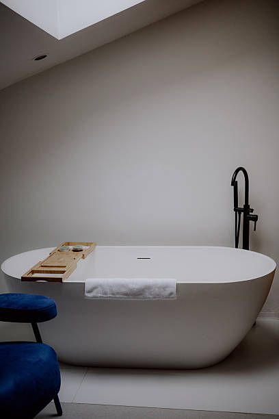 istock A Stylish and Modern Bathroom Featuring a Beautiful Freestanding Tub with Elegant Design Elements 2228406303