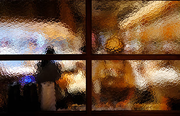 Frosted glass abstract