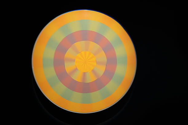 istock Colorful radial circle creating an optical illusion of rotation 2228424128