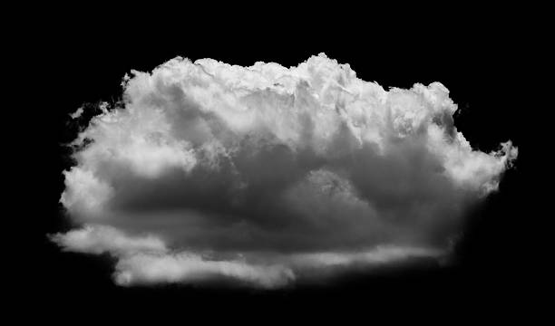 istock Separate white clouds on a black background are real clouds. White clouds are isolated on a black background. White fluffy cumulus cloud isolated on a black background 2228430017