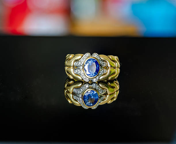 istock old 18k gold sapphire and diamonds ring 2228431054