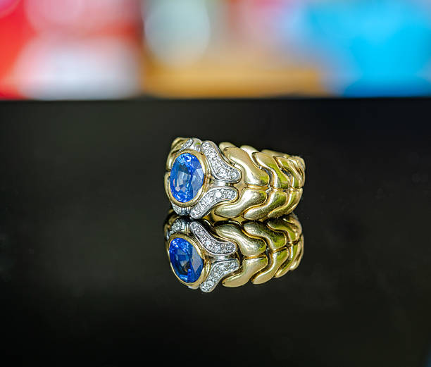 istock old 18k gold sapphire and diamonds ring 2228431055