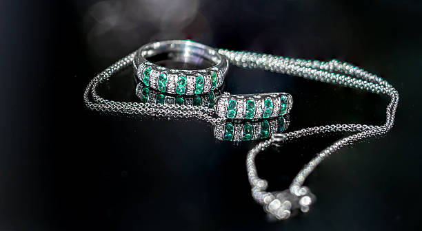 istock 18k gold Bliss emeralds and diamonds set 2228431096