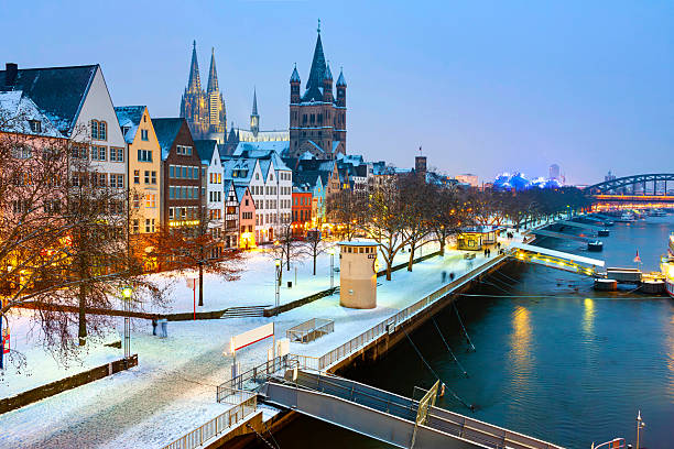 istock Cologne's Old town in Winter 2228433275
