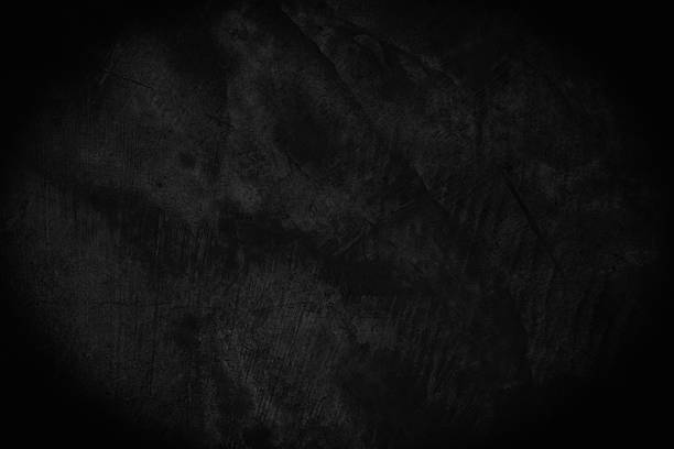 istock Close up retro plain dark black cement concrete wall background texture. Color old concrete wall design element blank. 2228435050