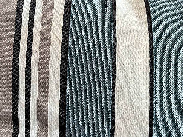 istock Texture, background, pattern. Fabric striped black and white stripes on a white background 2228435285