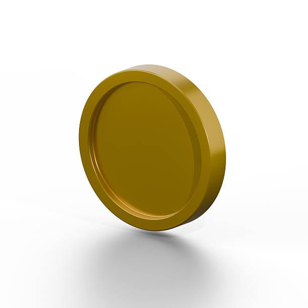 istock 3D Render of Gold Coin Isolated on White Background 2228442735