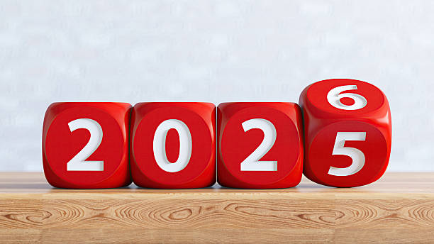 istock 2025 Dices Turns to 2026 New Year Concept 2228443684