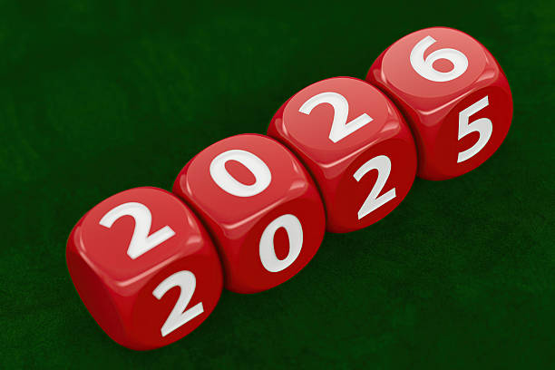 istock 2025 Dices Turns to 2026 New Year Concept 2228443688