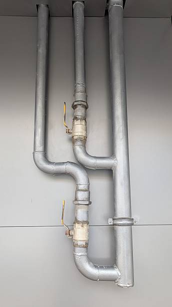 istock An industrial pipe system against a gray wall offers unique design and functionality 2228444124