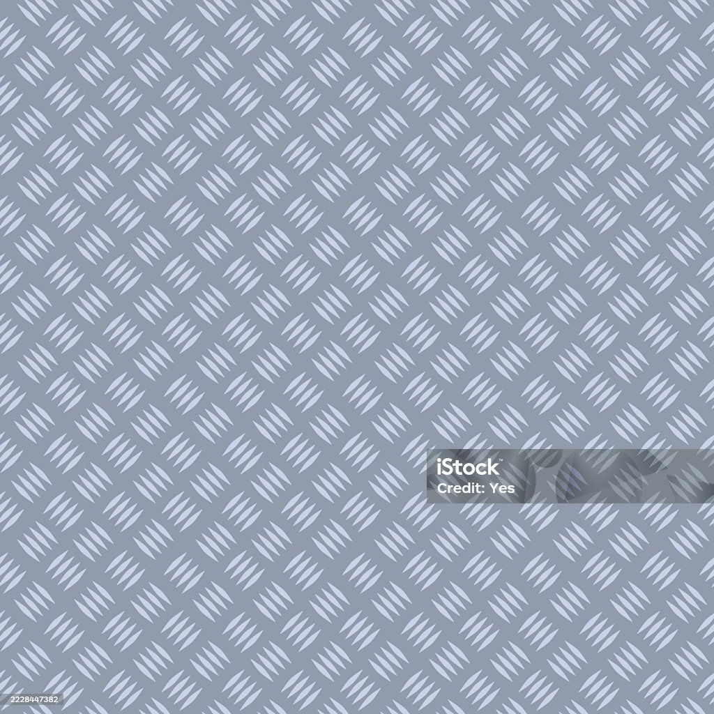 Chequer Plate Indastrial Seamless Pattern Vector Illustration Stock ...