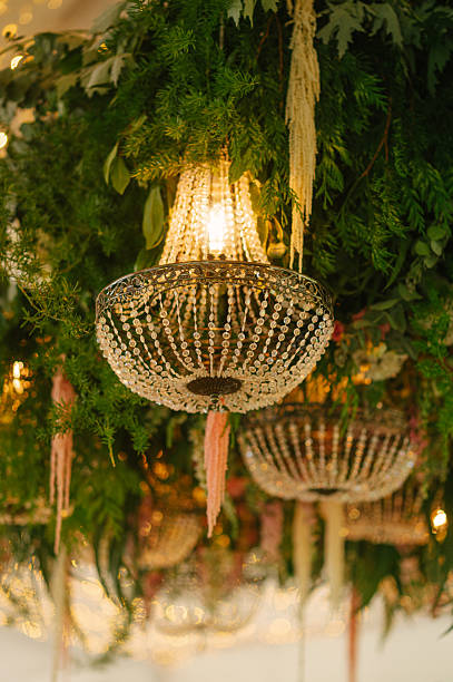 istock Decoration with hanging chandeliers 2228452011