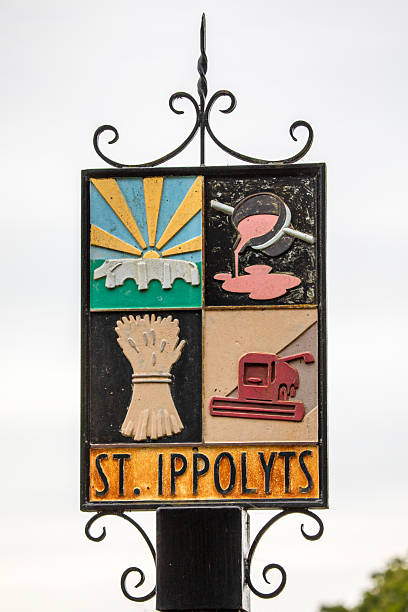 A sign in the village of St. Ippolyts in Hertfordshire, UK.