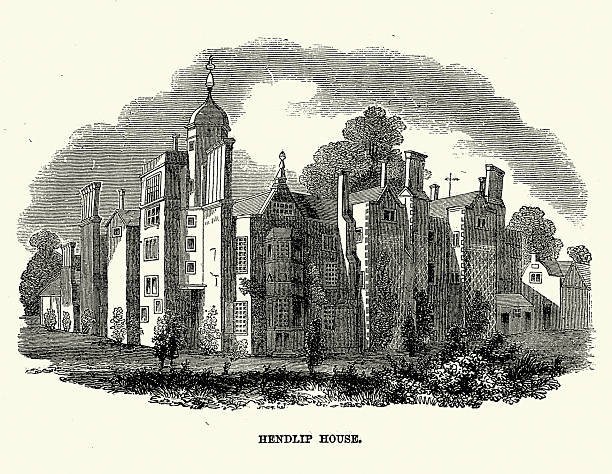 istock Hindlip Hall, Worcestershire, destroyed by fire and was demolished in 1820, it played a significant role in both the Babington and the Gunpowder plots Vinatge illustration 2228460331