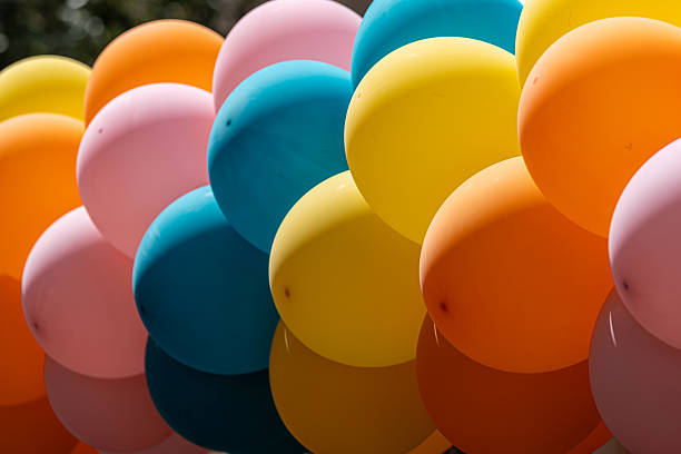 istock Close-up of multi-colored balloons 2228460884