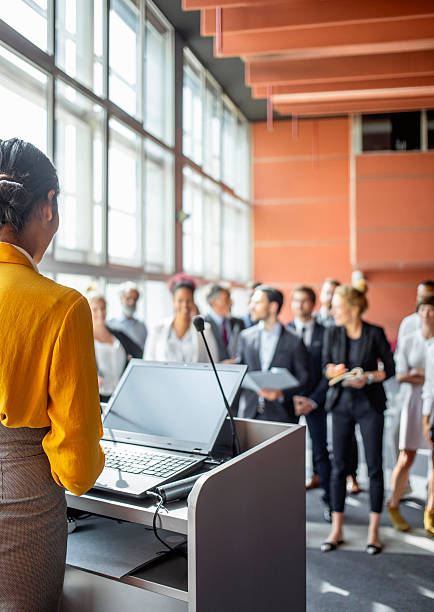 istock Indian Businesswoman Leading Conference Presentation in Modern Office Setting 2228461942