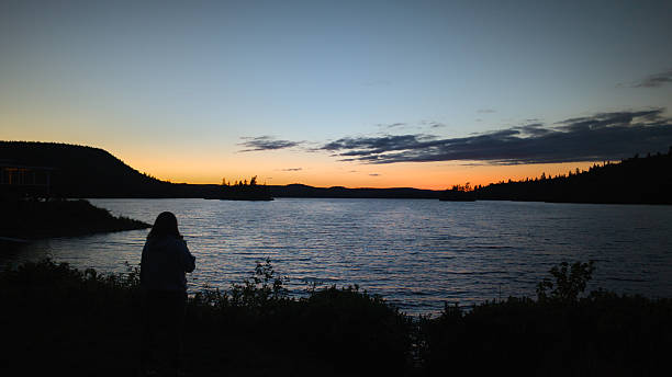istock Sunset on a beautiful fishing lake 2228471780