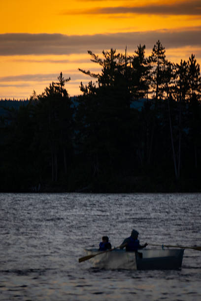 istock Sunset on a beautiful fishing lake 2228471906