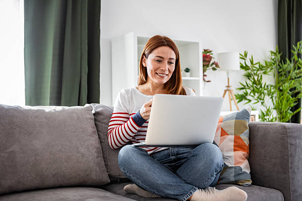 istock Female Working from Home with a Warm Drink 2228474395