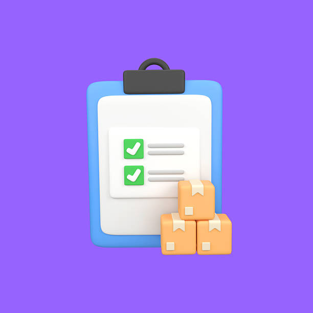 istock Delivery list isolated 3d render icon illustration 2228477451