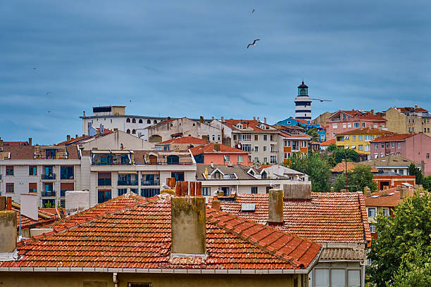 istock Lighthouse and colorful streets in Sile 2228483093