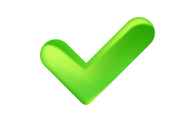 istock Cute 3D eco friendly check mark icon isolated, transparent background. Yes or approve icon, vote vector clipart. Glowing glass or plastic texture cyber data protection, safety or trust 2228489372