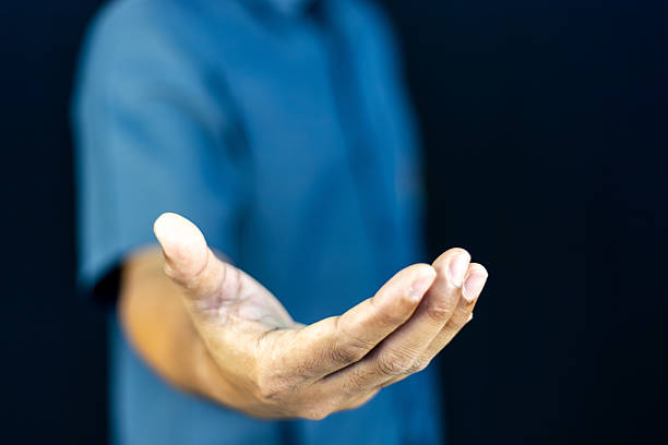 Two open and opposing hands