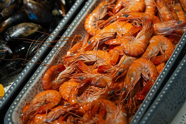 Seafood buffet concept.