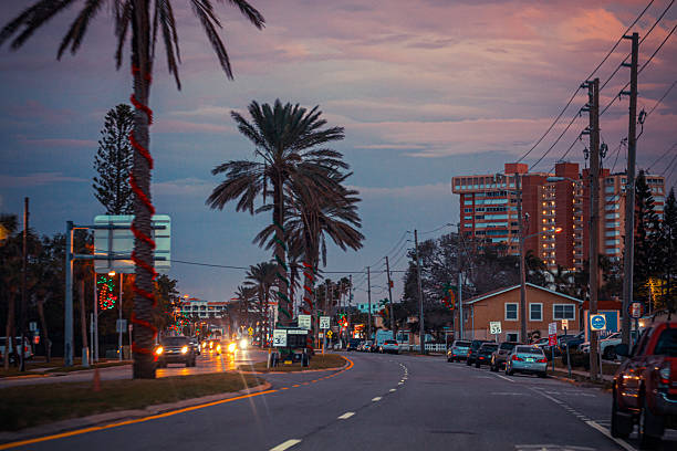 istock Sunset traffic - Treasure Island, Florida 2228501149